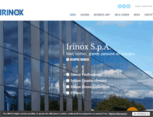 Tablet Screenshot of irinox.com